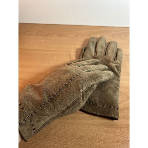 Womens Leather Gloves Brown Size Large Totes - Picture 7 of 8